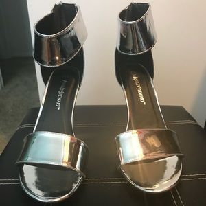 Metallic heels